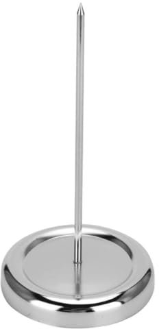 OFFSCH Edelstahl Gerader Quittungsständer Mit Glatten Kanten Robuster Rod Bill Holder Für Restaurant Und Büro Ticket Notizenhalter Für Schreibtisch Langlebiger Gastro Halter