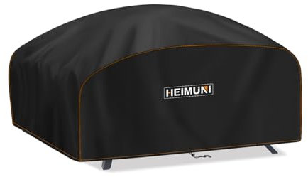 HEIMUNI Grillabdeckung Wetterfest 70x47x30cm Grill Abdeckhaube für Weber Q100/Q1000/Q120/Q1200/Q140/Q1400 Serie, Wasserdicht Tischgrill Abdeckung für Enders URBAN, URBAN PRO, Explorer, Explorer PRO