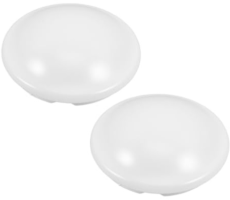 ABOOFAN 2pièces Abat-jour Blanc à Clipser Pour Plafonnier Remplacement De Cache Lumineux Design Rond Élégant Pour Luminaires De Plafond
