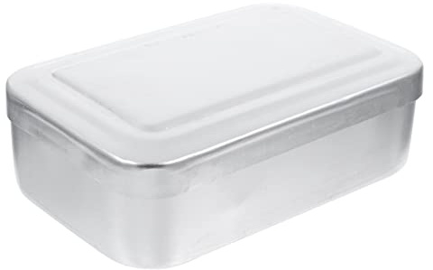 ELAYARD Fiambrera Portátil Rectangular 185 Reforzada Aluminio Tapa Hermética Para Mujeres y Picnic Vajilla De Camping Utensilios Para Comer Para Acampar Caja Almacenamiento Alimentos