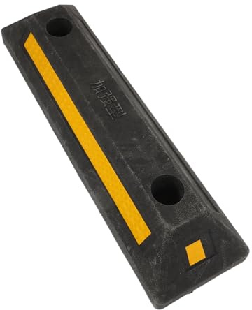 DINHEAROM Fermaruota in Gomma Resistente Per Rimorchi Da Viaggio e Camper Blocca Ruote Leggero e Anti-ribaltamento Stopper Visibile Per Parcheggio Sicuro Di Veicoli Di Qualsiasi