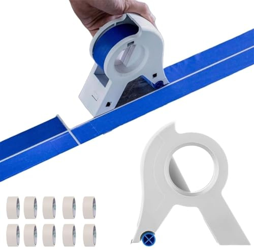Generisch Abroller für Malerband, Maskiermaschine, Maskiermaschine, sicherer Master-Klebebandspender mit 10 Rollen Klebeband zum Malen
