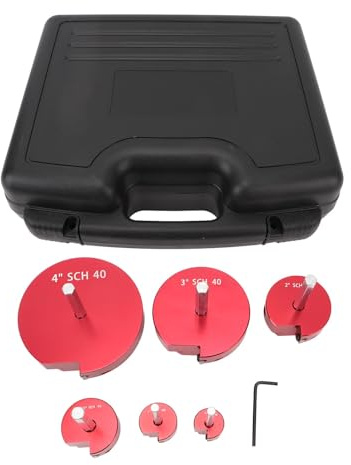 Klanata PPR Strumento per alesatore per raccordi per tubi in plastica, modello 04529 per PPR75 a PPR400, taglierina in carburo per raccordi in PVC CPVC ABS - Adatto per trapano