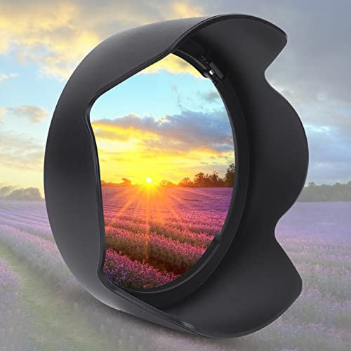 KIMISS Paraluce per Fotocamera per EF 24-105mm F/4L IS USM - Paraluce con Supporto in Plastica Resistente da 2 Pezzi Protezione Avanzata