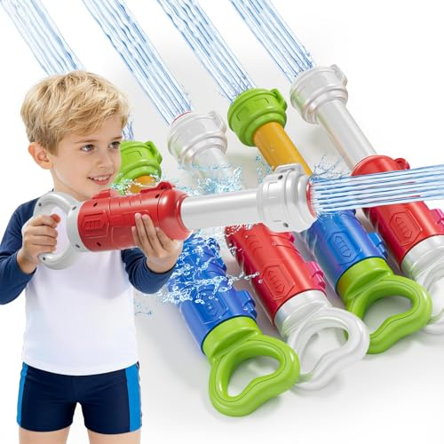 4Pcs Large 36.5cm Cartoon Water Blasters, Squirt Guns for Kids, Outdoor Pool Beach Toys for Siblings Summer Fun (4Pcs 36.5cm)