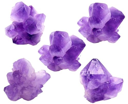 TOYANDONA Blocchi di Cristalli Viola Naturali Grezzi per Artigianato e Decorazioni Casa di Pietre Handmade Resistenti al Sbiadimento per Diffusori e Composizioni Floreali