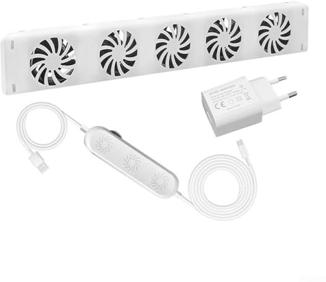 Heizkörper Ventilator mit Luftstromregelung und Temperatursteuerung, Energieeffiziente Heizungsunterstützung für Gleichmäßige Wärmeverteilung, Leiser Betrieb(MXRV-25-E201)