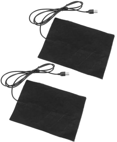 GRIRIW 2 Stück USB Epoxidharz Heizmatte aus Baumwolle Heizkissen mit Temperaturregler Schwarz zur Verbesserung der Epoxidharzproduktion Zuhause und Kunsthandwerk