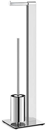 ZACK 40455 Atore Toilettenbutler, silberfarben