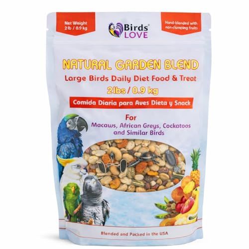 Birds LOVE All Natural Garden Blend Bird Food for Parrots 2lb