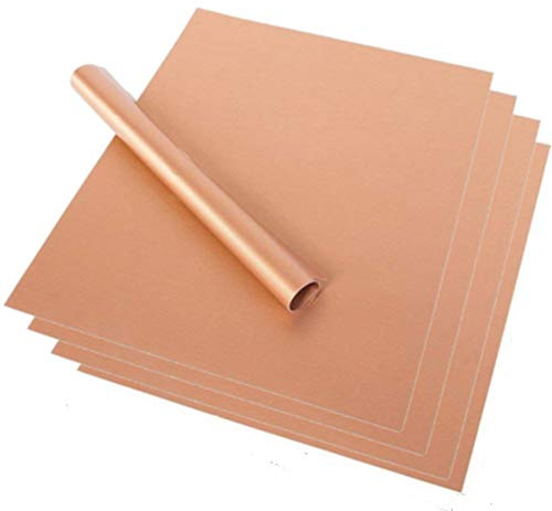 Non-stick Reusable Oven Liners for The Bottom of Gas, Electric & Microwave Ovens-Works as Baking Mat & Grill Mat-Set of 4