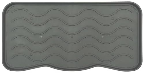 Nicoman Boot Tray Shoe Organiser Non Slip Washable Multipurpose Container Floor Carpet Protection for Indoor Outdoor - (Plain Back, Pack of 2)