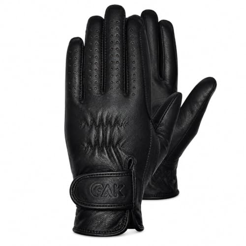 AK Classic Real Soft Touch Full Grain Leather Horse Ridding Gloves AKRS-8045