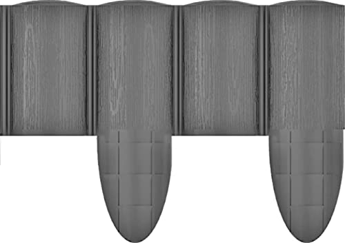 Cellfast ECO Rasenkante Palisade Gartenpalisade Raseneinfassung Beetumrandung Enfache Zusammenstellung Graphit (240cm)