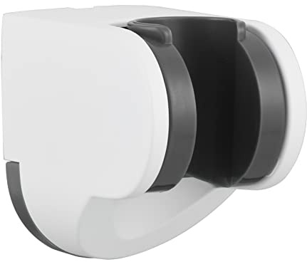 Tecmolog Support Pommeau de Douche Universel Réglable Plastique Support Mural pour Douchette à Main Blanc, ST01W