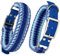 FairPaw Halsband Hund Breit aus Paracord - Nachhaltig & Handgefertigt - Breites Hundehalsband Große Hunde - Hunde Halsbänder geflochten - Dog Collar verstellbar, Für mittelgroße & grosse Hunde, Blau L