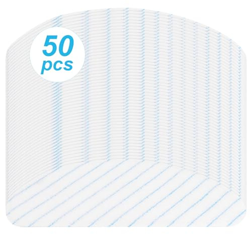 50 Stück Wischtücher für Ecovacs Deebot T8 AIVI T8 Max N8 Pro N8 Pro+ T9 T9+ Robot Staubsauger - Hochwertige Wischpads als Ersatzteile Zubehör