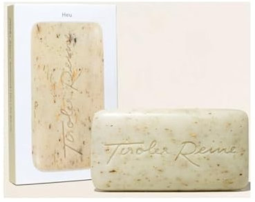 Seife +++ Tiroler Reine Heu +++ mit dem Duft der Alpen +++ mit Sheabutter +++ 100 g Stück +++ EUR 89,00/kg