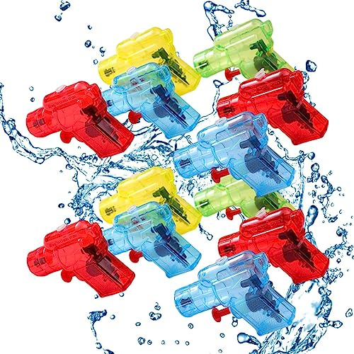 Kleine Wasserpistolen, kleine Wasserpistolen, Mini-Spritzpistole, Sommer, Strand, Wasserkampfspielzeug, Schwimmbad-Spiel, 50 Stück, zufällige Farbe, Wasserpistolen, Wasserspielzeug, Mini-Wasser-Sommer