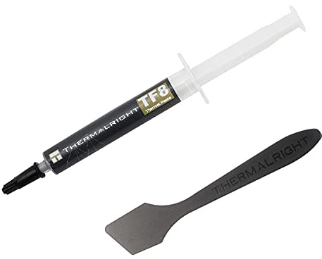 Thermalright TF8 - Pasta térmica de alto rendimiento de 5,8 g, 13,8 W/m.k-5,8 gramos, pasta térmica de alto rendimiento para todos los enfriadores de CPU/GPU/computadora, con una herramienta de