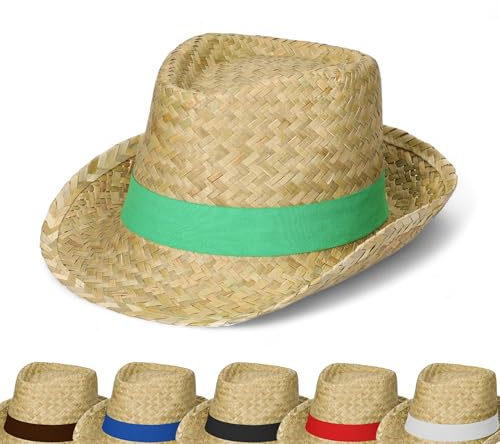 elasto PROMOTION FOR LIFE Chapeau d'été « Salvador » unisexe – Chapeau de soleil pour homme et femme au design Trilby – Chapeau Panama avec bande élégante – Chapeau pour jardin, plage et vacances
