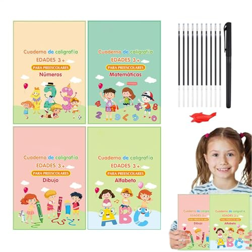 Cahier d'écriture en espagnol - Cahier d'entraînement espagnol - Cahier d'exercices d'écriture avec apprentissage complet des langues pour s'amuser - 21 x 17 cm