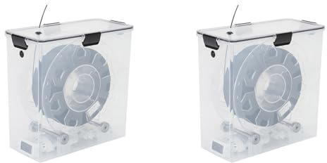 Uikdjgu 2X 3D-Drucker Filament Trockenbox Lagerung Heißluftheizung Lagerung Druckmaterial Boxhalter Feuchtigkeitsbeständig für Alle