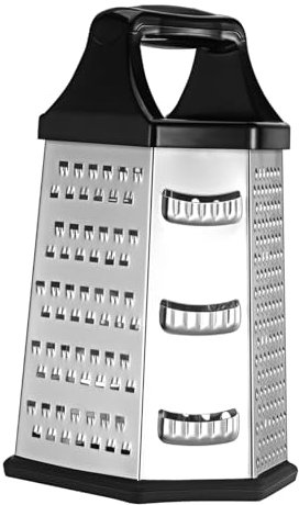 Gatuida Grattugia a Sei Lati Per Alimenti Grattugia Manuale Per Formaggio e Patate Macina Per Affettatrice Per Verdure Con Manico Ergonomico e Base Antiscivolo