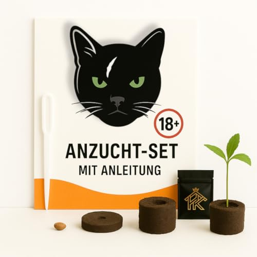 HOMEKING Kit iniziale per la coltivazione di piante – Set completo di allevamento con Jiffy, istruzioni e accessori – Ideale per growbox, davanzale e serra indoor (CALI-Femi-1)