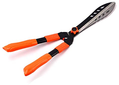 VNNHGB Handheld Extendable Garden Shears Patio Shrub Boxwood Pruning Tool Curved Angle Save Labor Scissors with Sk-5 Steel Blade Non-Slip Handle