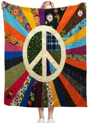 Gumntun Coperta Matrimoniale Pile 220x240 cmStampa Patchwork Colorata, Coperta Tutte Le Stagioni Multifunzionale, Microfibra Morbido Durevole e Caldo per Divano o Letto Matrimoniale