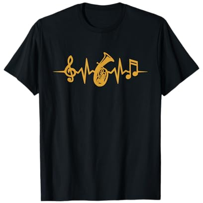 Tenorhornist Herzschlag Orchester Musiker Tenorhorn T-Shirt