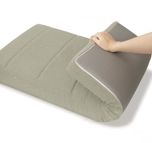 WLXFF Coussins de Banc en Peluche Teddy, Remplissage en Mousse, Dehoussable Lavable Coussin de Banquette, pour Meubles D'intérieur, Terrasse Jardin Extérieur,Milk Tea,90x50cm