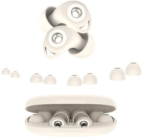 Tapones Oidos Ruido Dormir, Cancelación de Ruido de 45 dB, Tapones Oidos Rreutilizables de Silicona Blanda, 4 Tamaños (XS/S/M/L), Tapones Adecuados para Dormir, Viajar, Concentrarse o Concierto