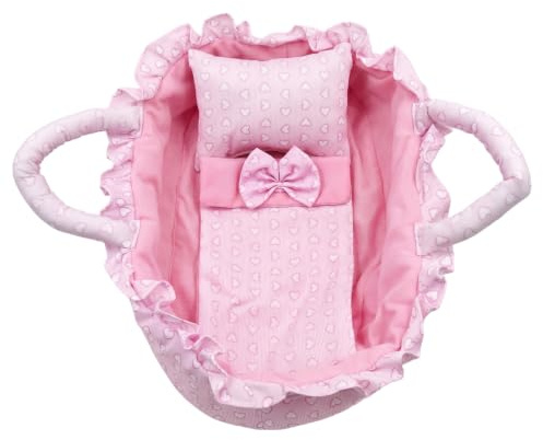 Porte-poupée Portable pour bébé, avec Oreiller, Couette et Accessoires de Jouets, Convient aux poupées de 12 Pouces (30cm), Utilisation Estivale