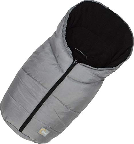 Fillikid Winterfußsack Eco Small für 5-Punkt-Gurt Systeme - Grau, 80 x 45 cm, Polarfleece, Keine weiteren Komponenten enthalten, Infant, Toddler