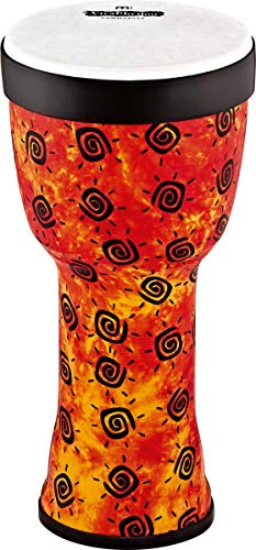 Meinl Percussion Boom Series Djembe, Mehrfarbig (VR-SDJPO8-SH) | VivaRhythm Pop Off Djembe, Vorgestimmt, Abnehmbares Fell, Höhe 16,25 Zoll, Durchmesser 8 Zoll, Kunststoff