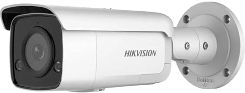 Hikvision DS-2CD2T46G2-ISU/SL 4.0mm Fixed Bullet Network Camera with 4 MP Strobe Acusense Light and Acoustic Warning