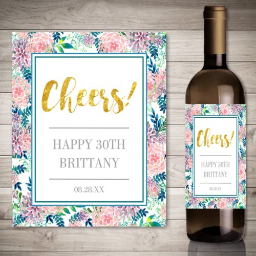 20 Stück personalisierte Druck-Foto-Wein-Aufkleber, Hochzeit, individuelle Aufkleber, fügen Sie Ihr Bild hinzu, Süßigkeiten, Geschenke, Flaschenetiketten (C,5 x 3,5 Zoll (5 x 9 cm), 20 Stück