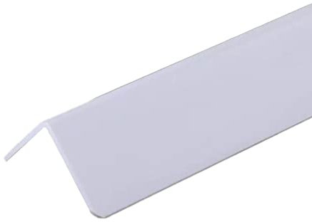 BESNUT 1 Meter Selbstklebende Kunststoff-PVC-Eckleiste im 90-Grad-Winkel, TMW-Profile for Wände/Möbel/Tische/Schränke (Color : White, Size : Wide4.0cm/1.57in)