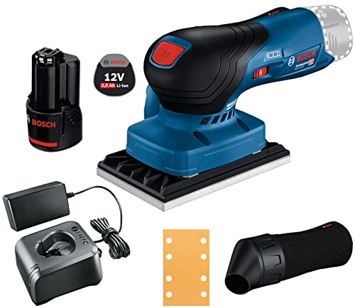 Bosch Akku-Schwingschleifer GSS 12V-13 / 1x 2,0 Ah + GAL 12V-20