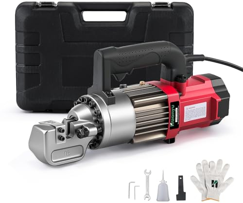 Huanyu Elektrischer hydraulischer Bewehrungsschneider, Schneiden von Bewehrungsstäben 4-16mm, praktischer Bewehrungsschneider, Schnittgeschwindigkeit 2-2.5s, 850W, 220V für Baustellenbetrieb (RC-16B)