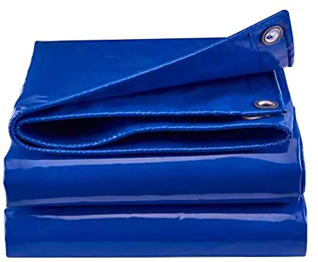 Plane, strapazierfähige PVC-Plane, wasserdichte Möbel, Wohnwagen, Abdeckfolie, blaue Mehrzweckplane mit stabilen Ösen, verschleißfeste Abdeckung, Outdoor-Zelt, schützt Vordächer ( Size : 3x6m )