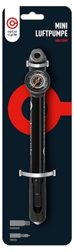 Mini Cykelpump med Tryckmätare 120 PSI (8,3 Bar) | Handpump | Handcykelpump | MTB-Pump | Relo Vägpump