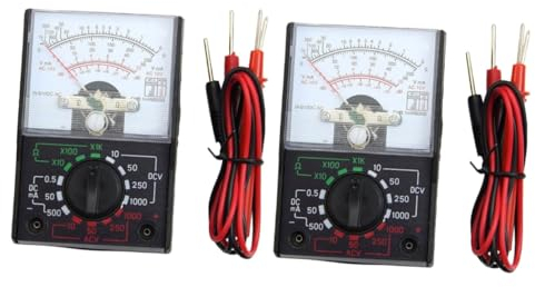 UKCOCO 2stücke Digitales Multimeter Hochpräziser Voltmeter Multi Tester Mit Auto-ranging Für Elektriker Autos Und Kleine Elektrische Schaltungen Langlebig Und Sicher Mit Automatischer