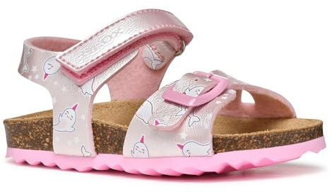 Geox B Sandal Chalki Girl, babysandaler för flickor, Ljusrosa, 23 EU