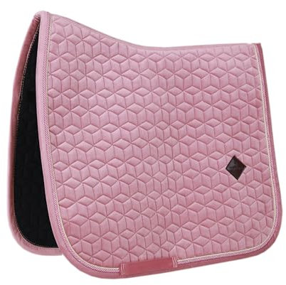 Kentucky Horsewear - Samt Schabracke - Satteldecke - Altrosa - Cob