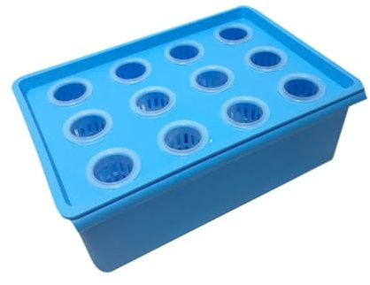 Milageto Scatola per Coltivazione idroponica idroponico Scatola per Coltivazione 12 Fori Robusto e Pratico idroponico Contenitore per
