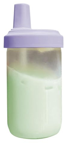 Tazza con coperchio e cannuccia, tazza per tè al latte, 500 ml, trasparente, tazza da tè portatile, a prova di perdite, per viaggi scolastici all'aperto