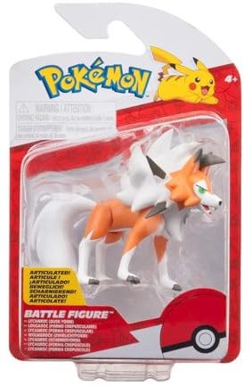 Pokémon PKW3580 Battle Figure Pack - Wolwerock, Figura Oficial Detallada 7,5 cm